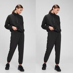 🆕 NWT GapFit Runaround Jogger Pants High Rise Stretch Pockets Black Plus XXL